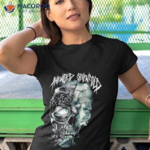 avenged sevenfold mechanical skull shirt tshirt 1