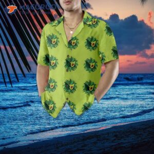 avocado on a light green hawaiian shirt funny short sleeve print shirt 4