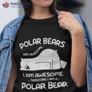 awesome cartoon i am a polar bear shirt for lover tshirt