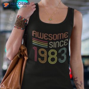 awesome since 1983 40th birthday retro shirt tank top 4