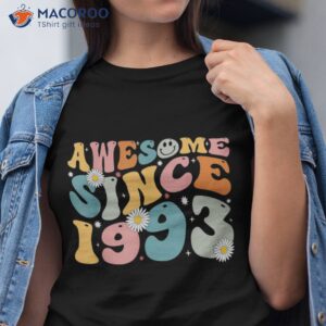 Awesome Since 1993 30th Birthday Retro Gifts Born In Shirt
