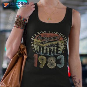 awesome since june 1983 vintage 40th birthday gift for shirt tank top 4