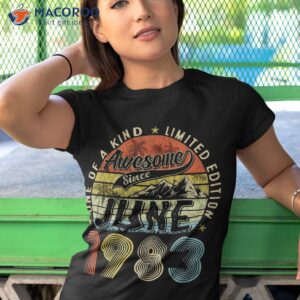 awesome since june 1983 vintage 40th birthday gift for shirt tshirt 1