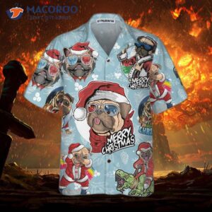 awesome xmas pug party christmas hawaiian shirt funny gift for lover 2