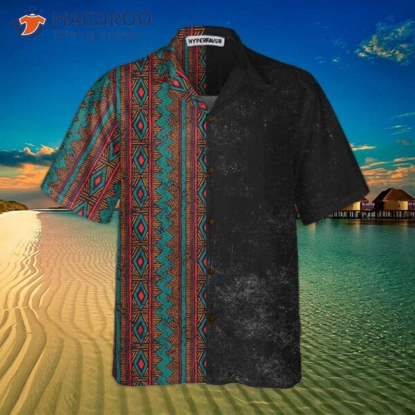 Aztec And Tribal Native American Hawaiian Shirt, Ethnic Pattern Indian Shirt