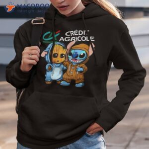 Baby Groot And Baby Stitch Credit Agricole Shirt
