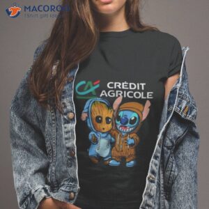 Baby Groot And Baby Stitch Credit Agricole Shirt