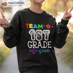 back to school first day of grade hello 1st kids shirt sweatshirt 2