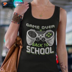 back to school funny game over teacher student kids boy gift shirt tank top 4