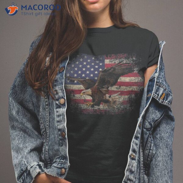 Bald Eagle 4th Of July Christmas Gift American Flag Country Shirt