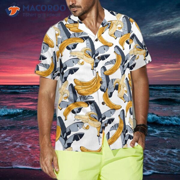 Banana-printed Tropical Hawaiian Shirt
