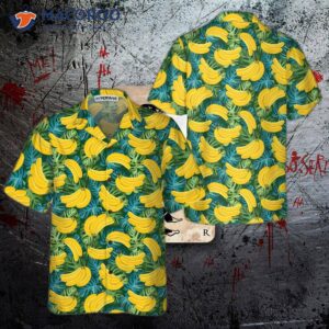 Banana Tropical Pattern Hawaiian Shirt, Funny Shirt For Adults,