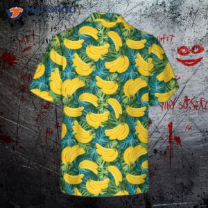 Banana Tropical Pattern Hawaiian Shirt, Funny Shirt For Adults,
