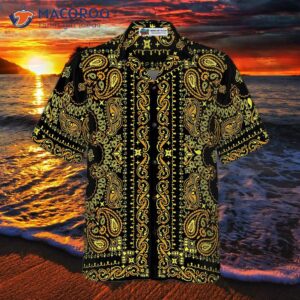 bandana royalty pattern hawaiian shirt 2