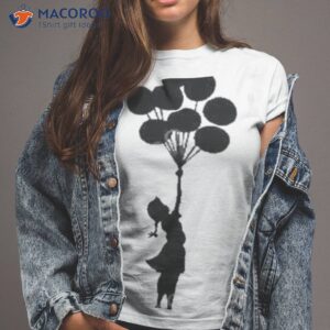 banksy palestine girl with balloons t shirt tshirt 2