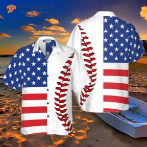 baseball american flag and hawaiian shirt 0