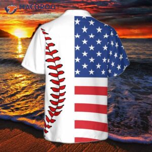 baseball american flag and hawaiian shirt 1