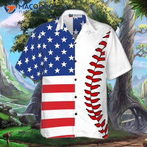 Baseball, American Flag, And Hawaiian Shirt