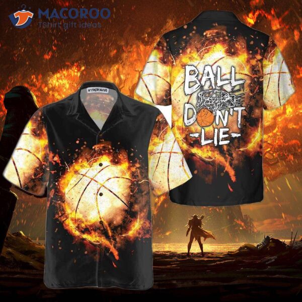 Baseball Ball Don’t Lie Hawaiian Shirt, Red Flame Shirt For Players: Best Gift