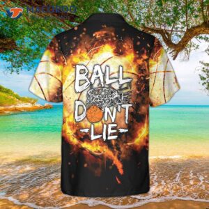 Baseball Ball Don’t Lie Hawaiian Shirt, Red Flame Shirt For Players: Best Gift