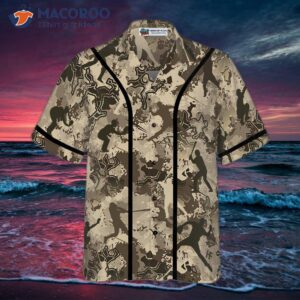 baseball camo pattern hawaiian shirt 2