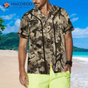 baseball camo pattern hawaiian shirt 3