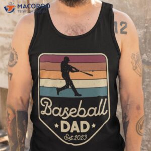 baseball dad est 2023 new dad baseball fan shirt tank top