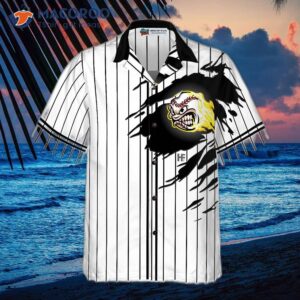 baseball fireball hawaiian shirt 2