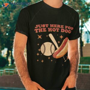 Baseball Hot Dog I’m Just Here For The Wieners Softball Shirt