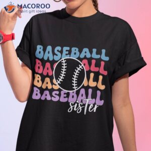 baseball sister retro big for softball shirt tshirt 1