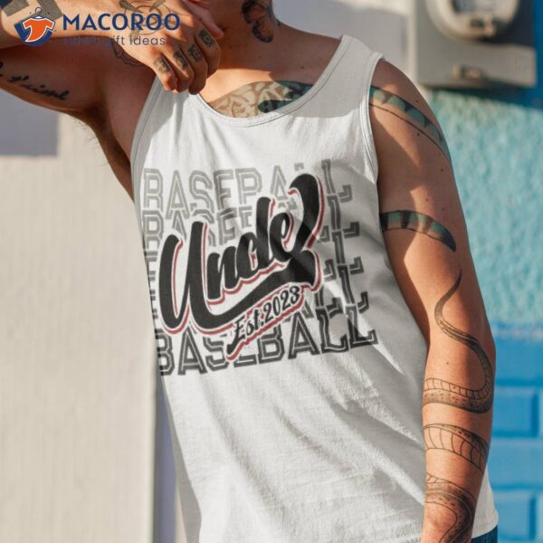 Baseball Uncle Est 2023 New Uncle Shirt