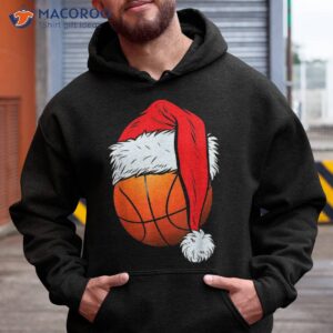 Basketball Christmas Ball Santa Hat Xmas Boys Sport Shirt