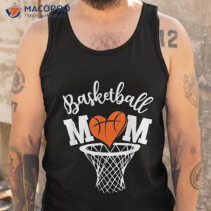 basketball mom cute novelty distressed mother kids shirt tank top