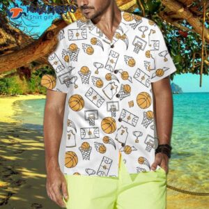 basketball pattern hawaiian shirt shirt for adults best players 3