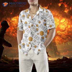 basketball pattern hawaiian shirt shirt for adults best players 4