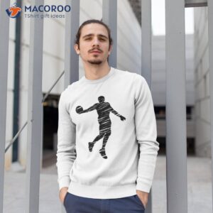 basketball player retro lines shirt sweatshirt 1