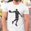 Basketball Player Retro Lines Shirt