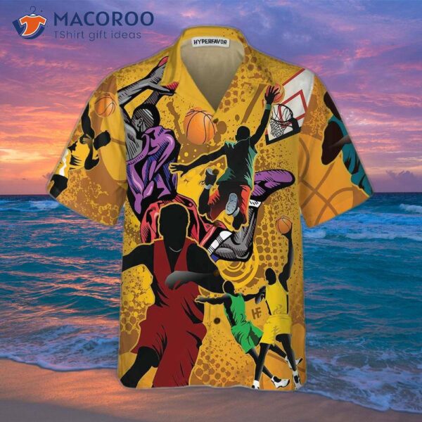 Basketball Player’s Hawaiian Shirt, Button-up Shirt For And , Cool Gift