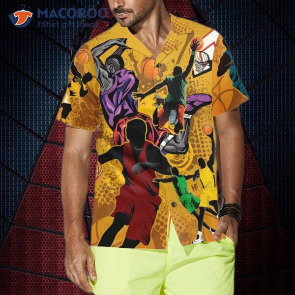 Basketball Player’s Hawaiian Shirt, Button-up Shirt For And , Cool Gift