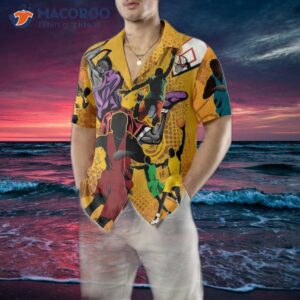 basketball player s hawaiian shirt button up shirt for and cool gift 4