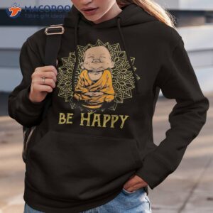 Be Happy Zen Little Baby Buddha Mandala Shirt