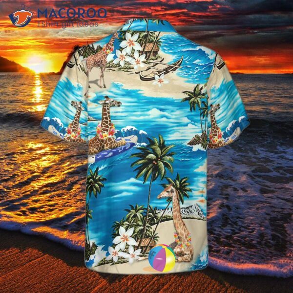 Beach, Hawaii, Giraffe, Hawaiian Shirt