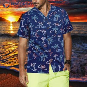 beach party tropical flamingo hawaiian shirt 3