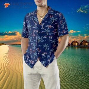 beach party tropical flamingo hawaiian shirt 4