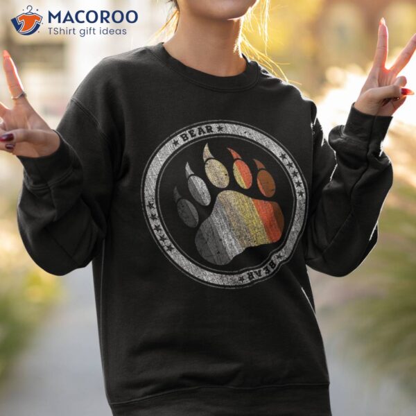 Bear Paw In Colors Of Community Gay Shirt