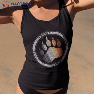 bear paw in colors of community gay shirt tank top 2