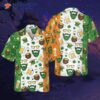Beard Saint Patrick’s Day Seamless Pattern Hawaiian Shirt