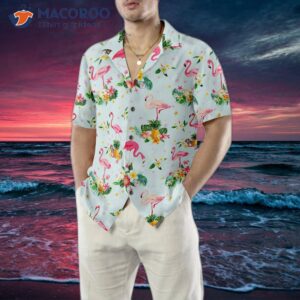 beautiful flamingo hawaiian shirt for 3