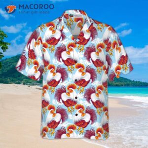 beautiful hawaiian chicken shirt 2