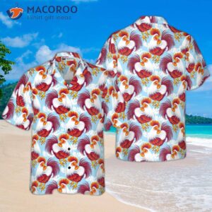 beautiful hawaiian chicken shirt 3